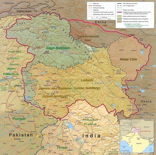 2 Source: https://en.wikipedia.org/wiki/Line_of_Control#/media/File:Kashmir_Region_November_2019.jpg